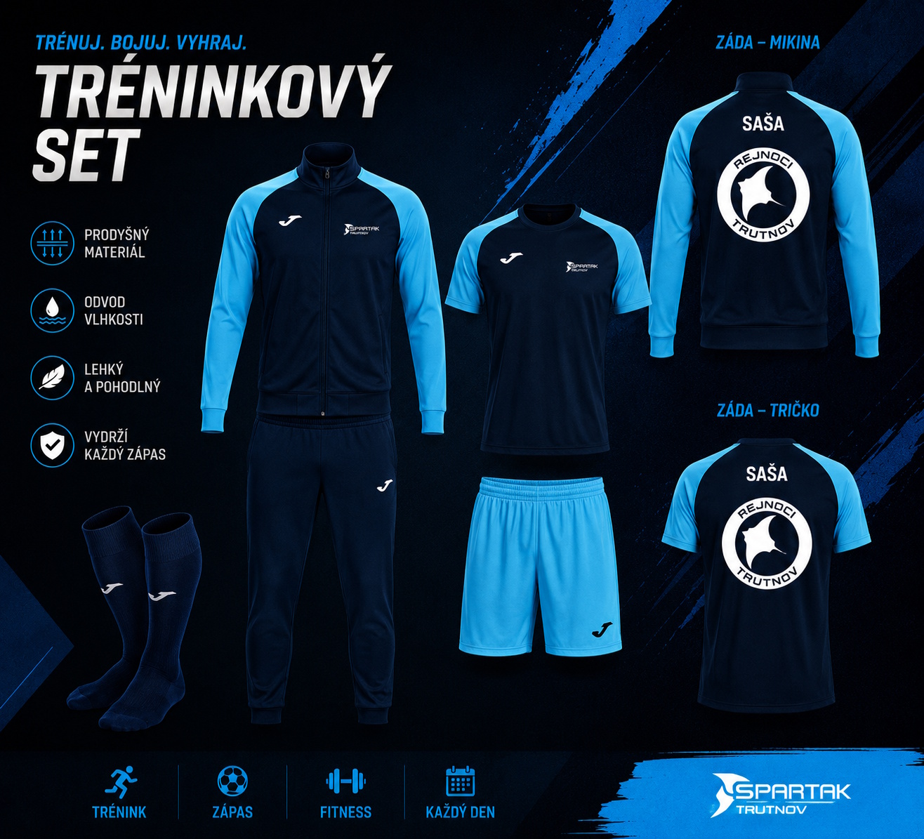 Vizualizace sportovního setu Spartak Trutnov